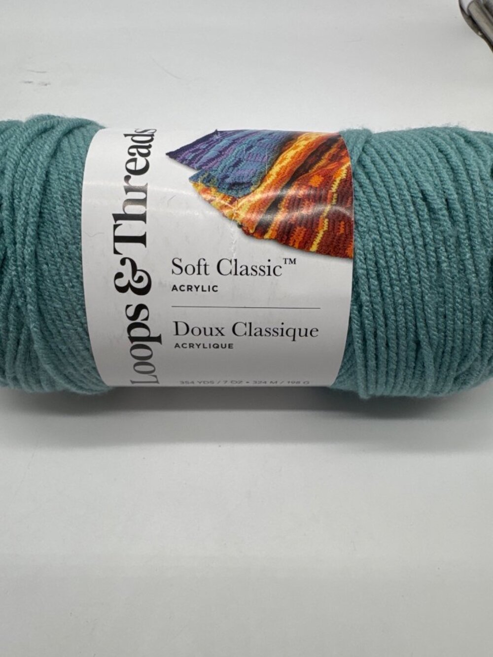 Loops & Threads Soft Classic Acrylic Yarn Arctic Blue 354 Yds Medium 4 Weight